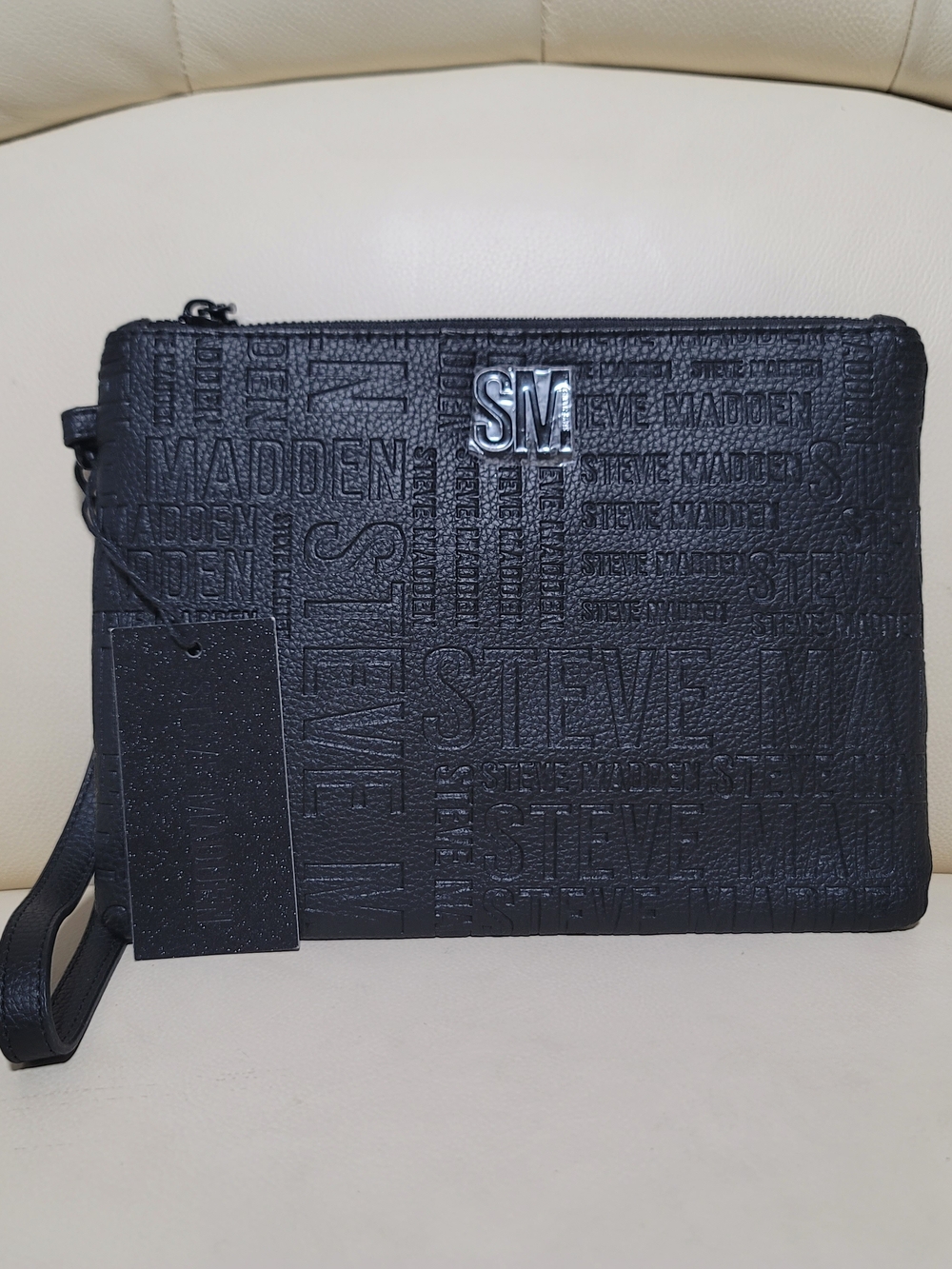 Steve Madden Black Wristlet Clutch